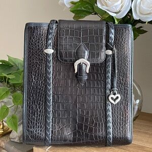 1996 Brighton“Donna” Tote in Faux Crocodile Leather